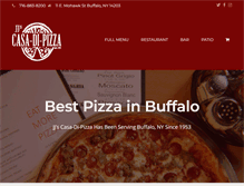 Tablet Screenshot of casadipizza.com